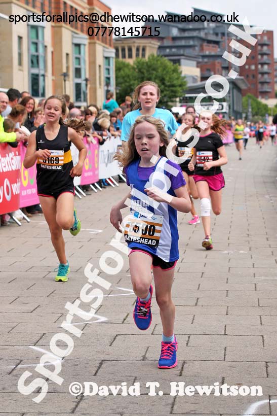 Girls BUPA Junior Great North Run. Photo: David T. Hewitson/Sports for All Pics